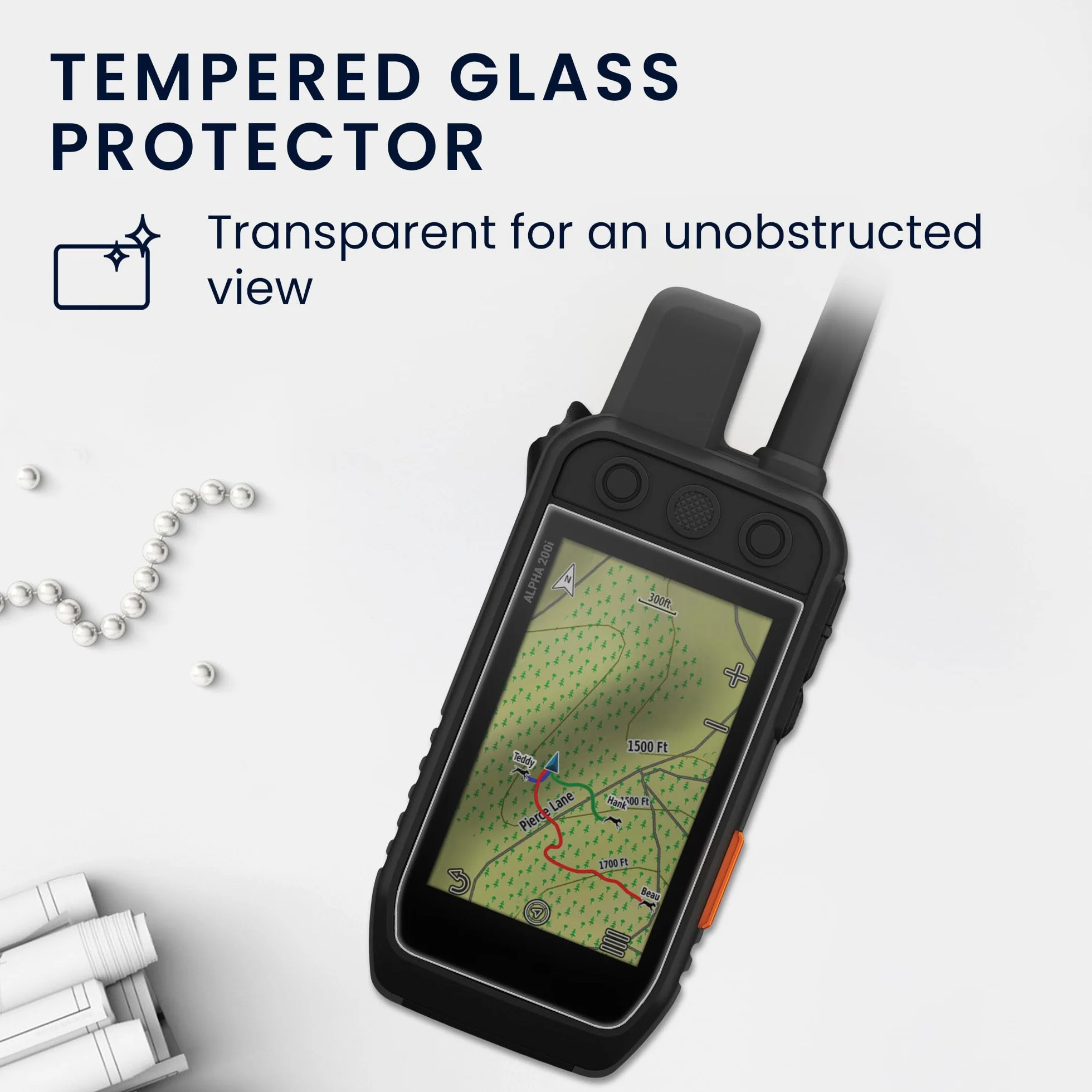 kwmobile Protezione Navigatore GPS Compatibile con Garmin Alpha 200 & 200i / Alpha 300 & 300i Cover Set 2x Pellicola Protettiva Schermo