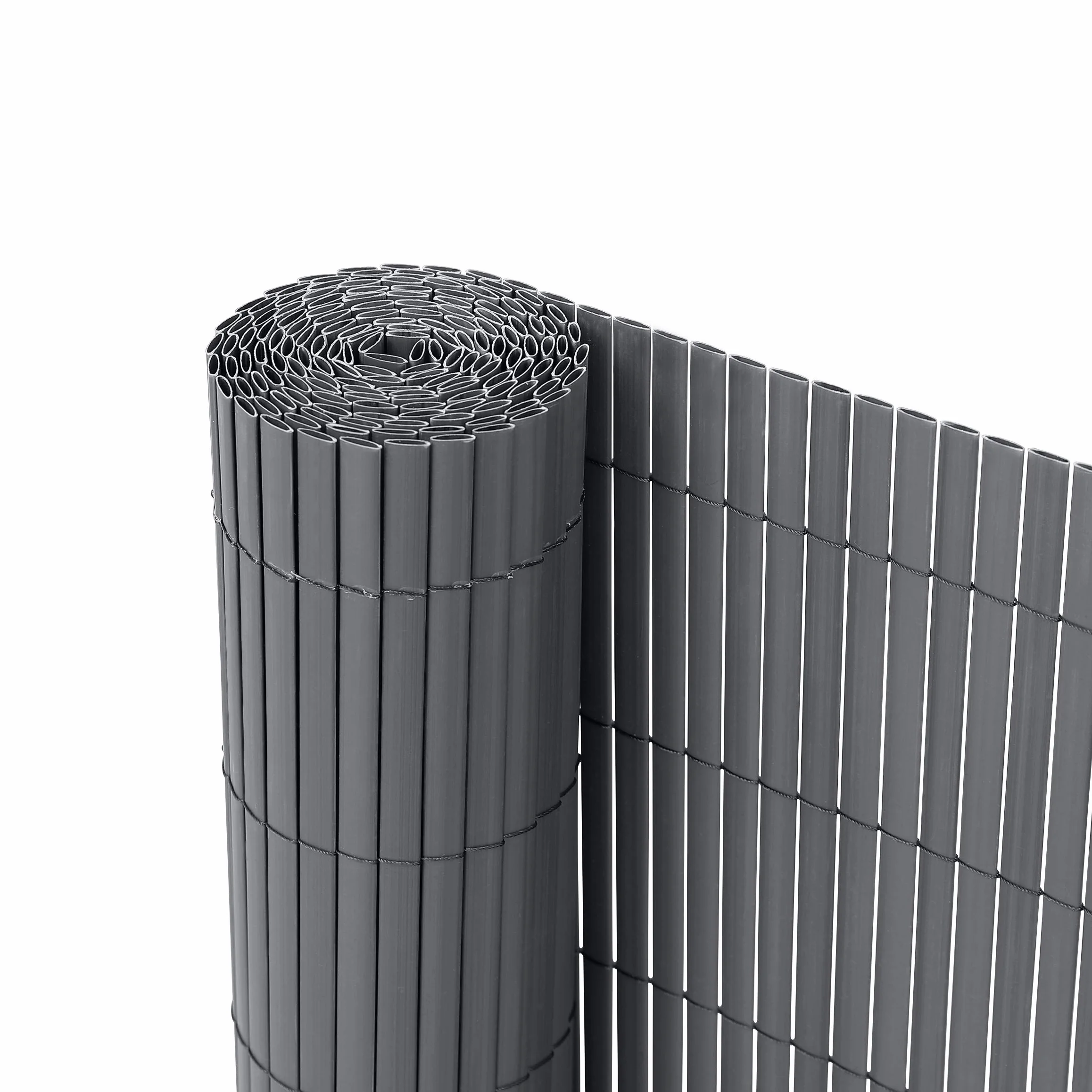 Ribelli Canniccio PVC Recinzione recinto Balcone frangivento, colorazione:Antracite, Distanza:3 Metri, rialzamento:100 cm