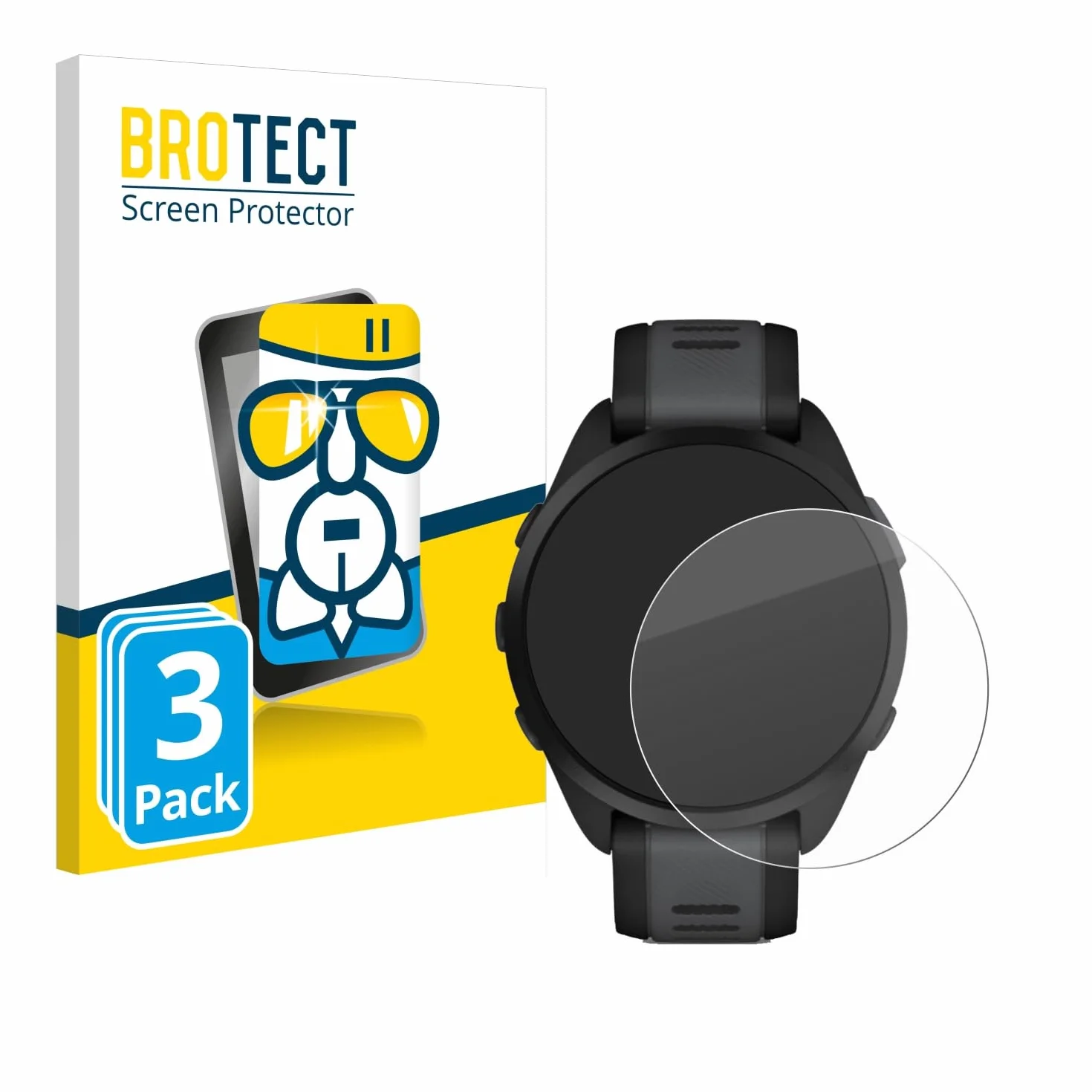 brotect Pellicola Protettiva Vetro Garmin Forerunner 165/165 Music Durezza Estrema 9H