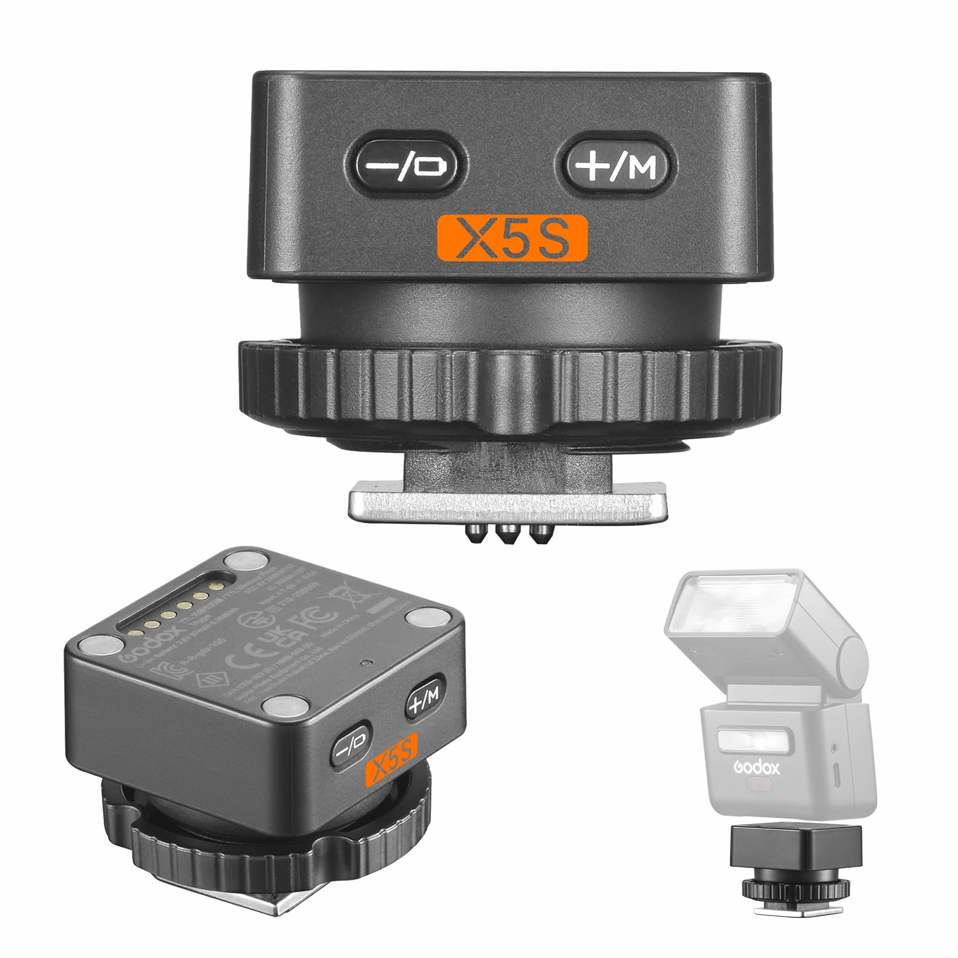 Godox X5S TTL Wireless Hot Shoe Trigger for Sony Cameras 2.4G Flash Trigger iT32 Magnetic Connection