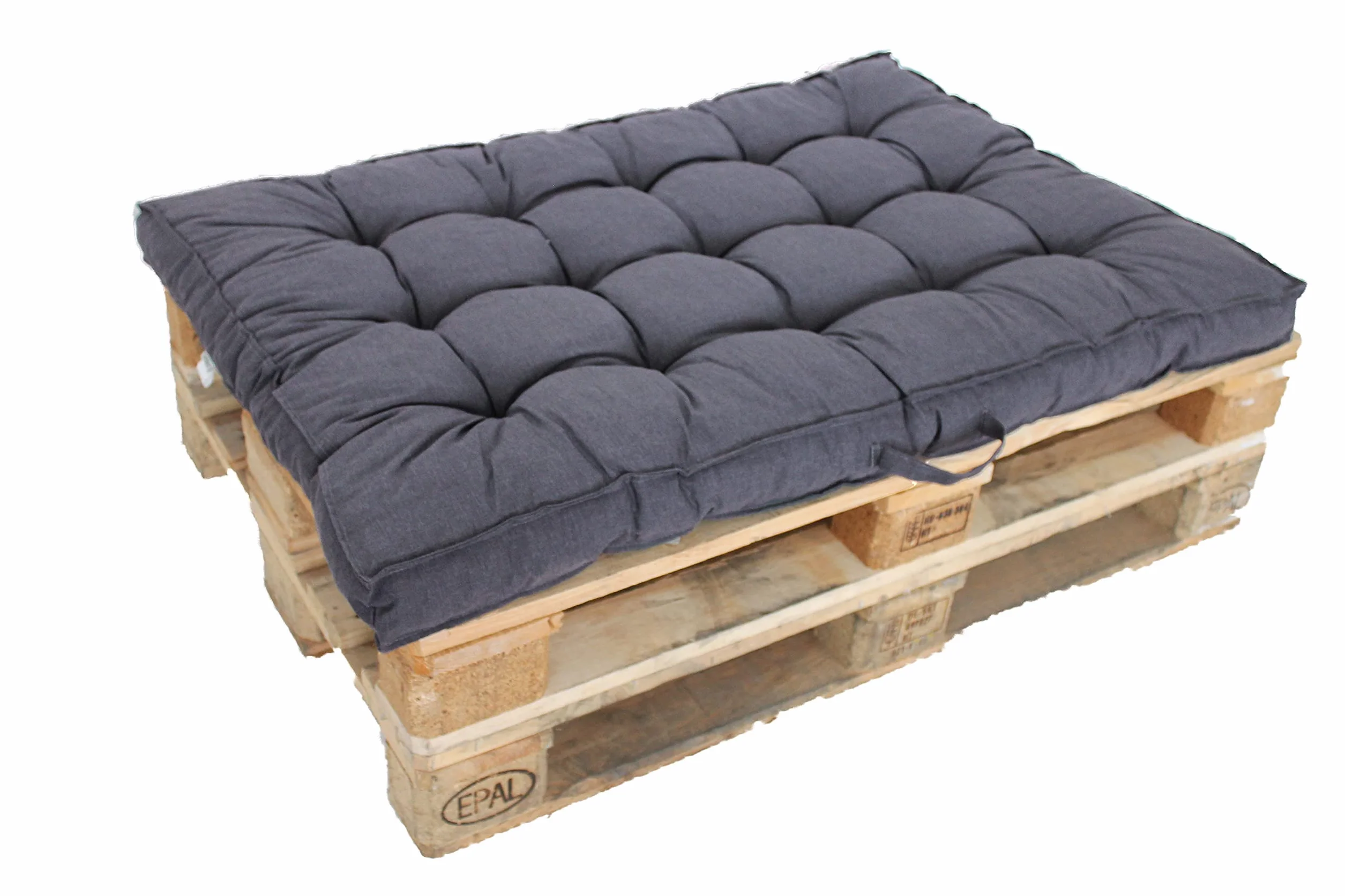 Ambientehome Cuscino per pallet, 120 x 80 cm, grigio chiaro