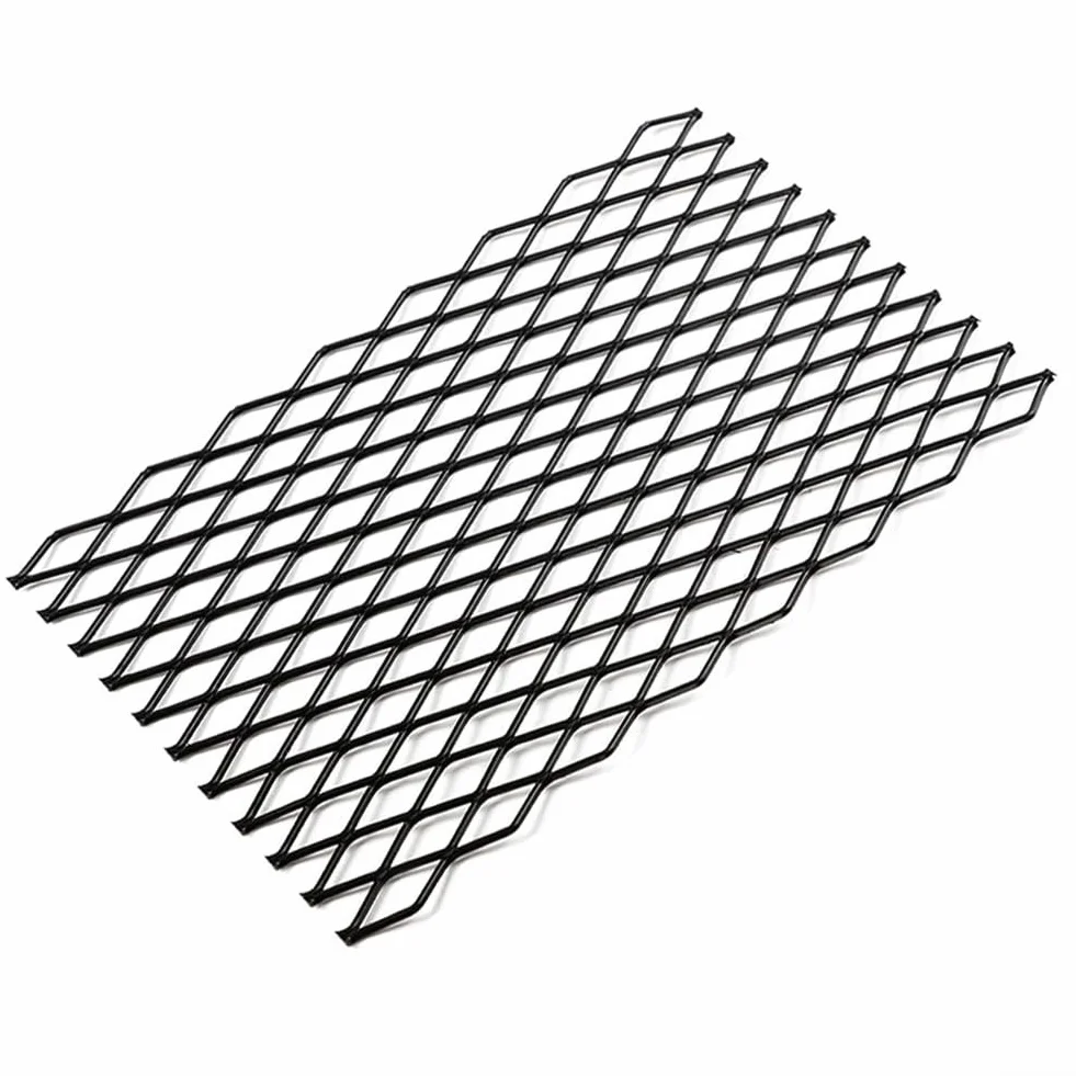Griglia per camino, in acciaio, per braciere, braciere, braciere, rete metallica per braciere, campeggio, colore nero (24,9 x 40,9 cm)