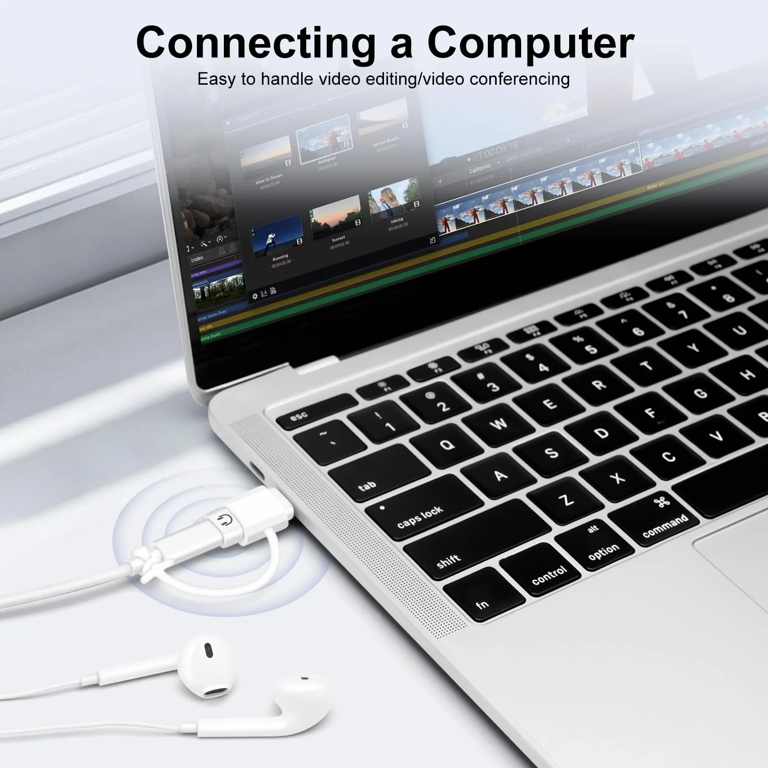Adattatore Audio da USB C a Lightning, Convertitore HiFi per Cuffie, compatibile con iPhone/iPad Pro/Air/MacBook