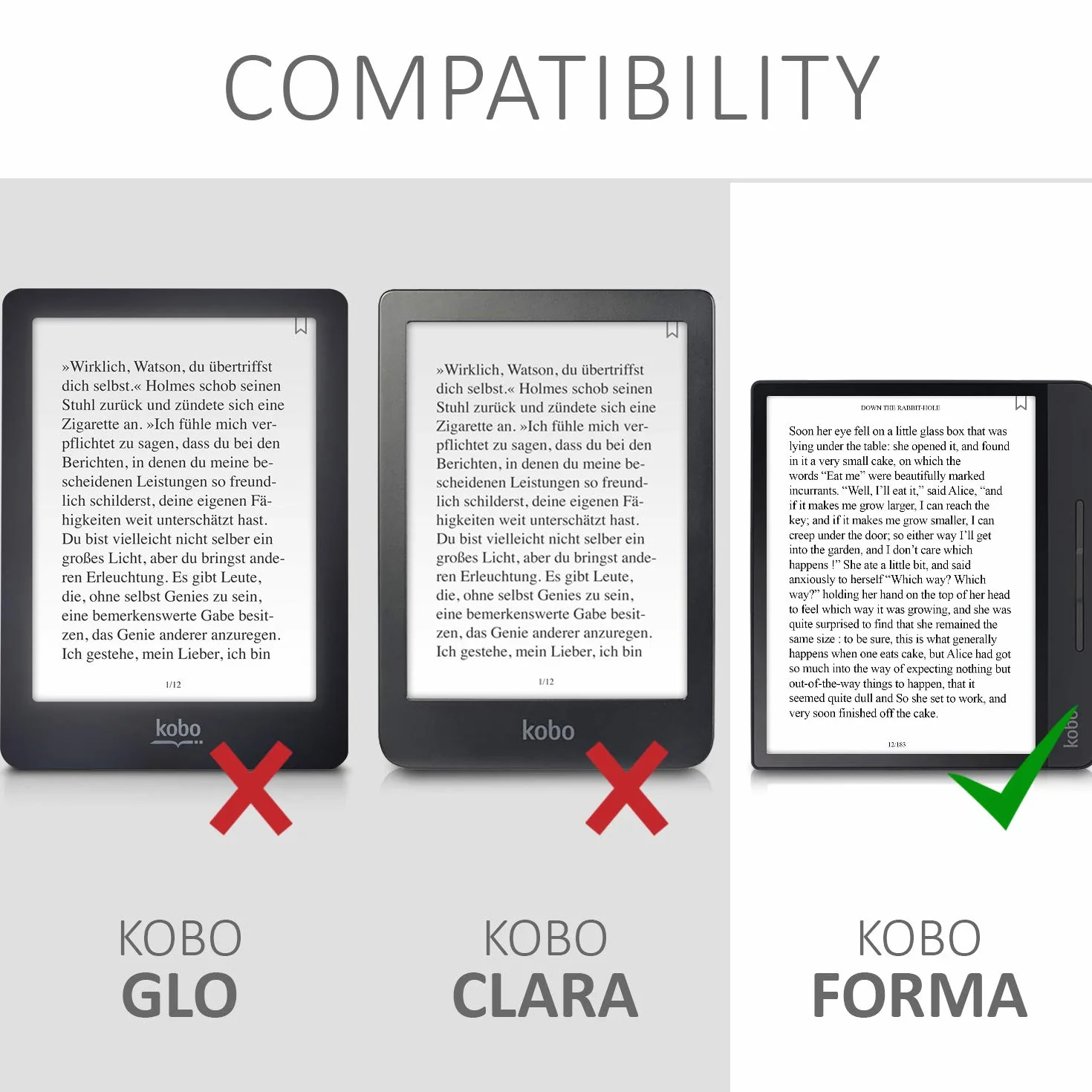 kwmobile Custodia Pieghevole Compatibile con Kobo Forma Cover - Cover Magnetica Pelle PU eReader - blu scuro