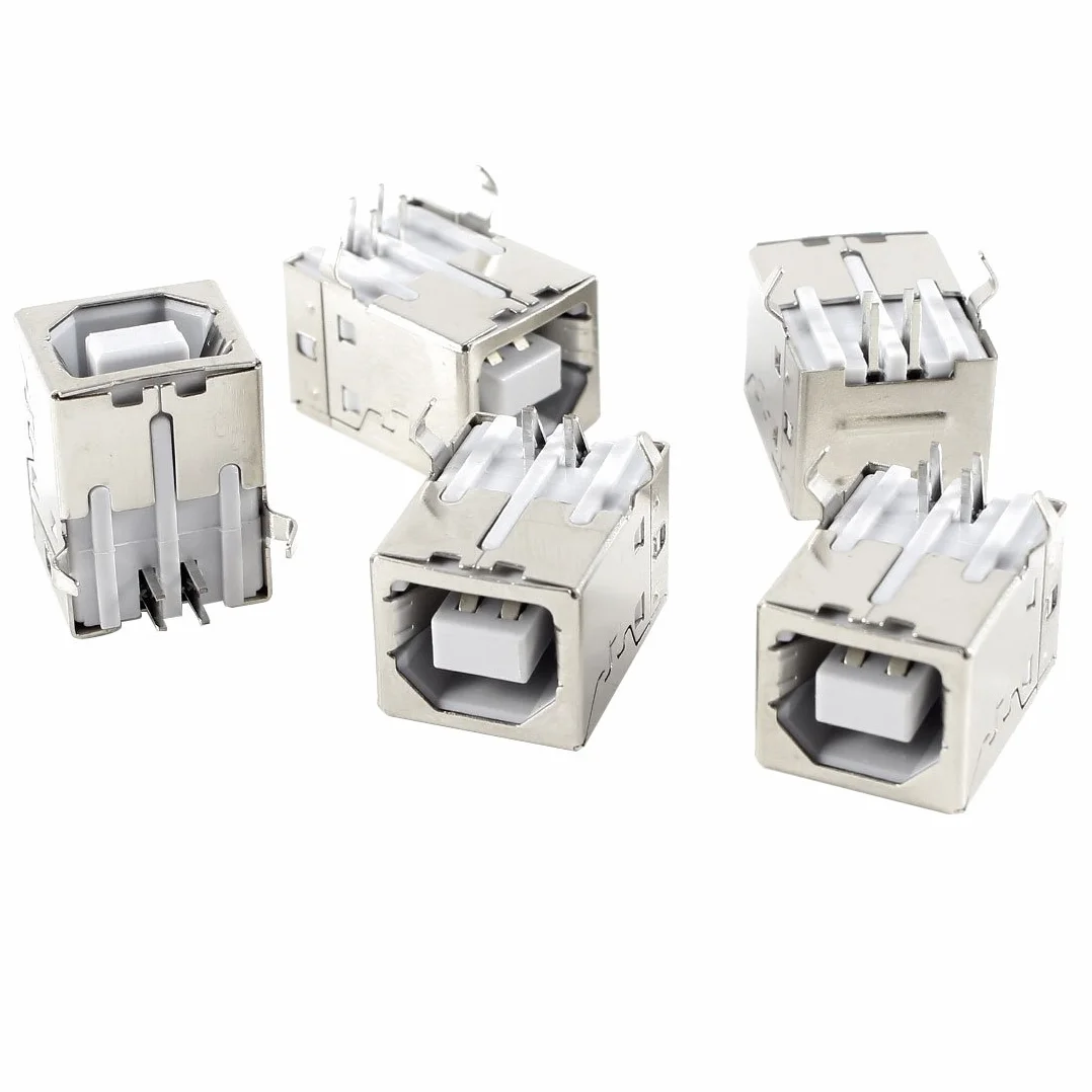 uxcell PCB-USB Tipo B 4 Poli Connettore Jack Femmina 5 Pezzi
