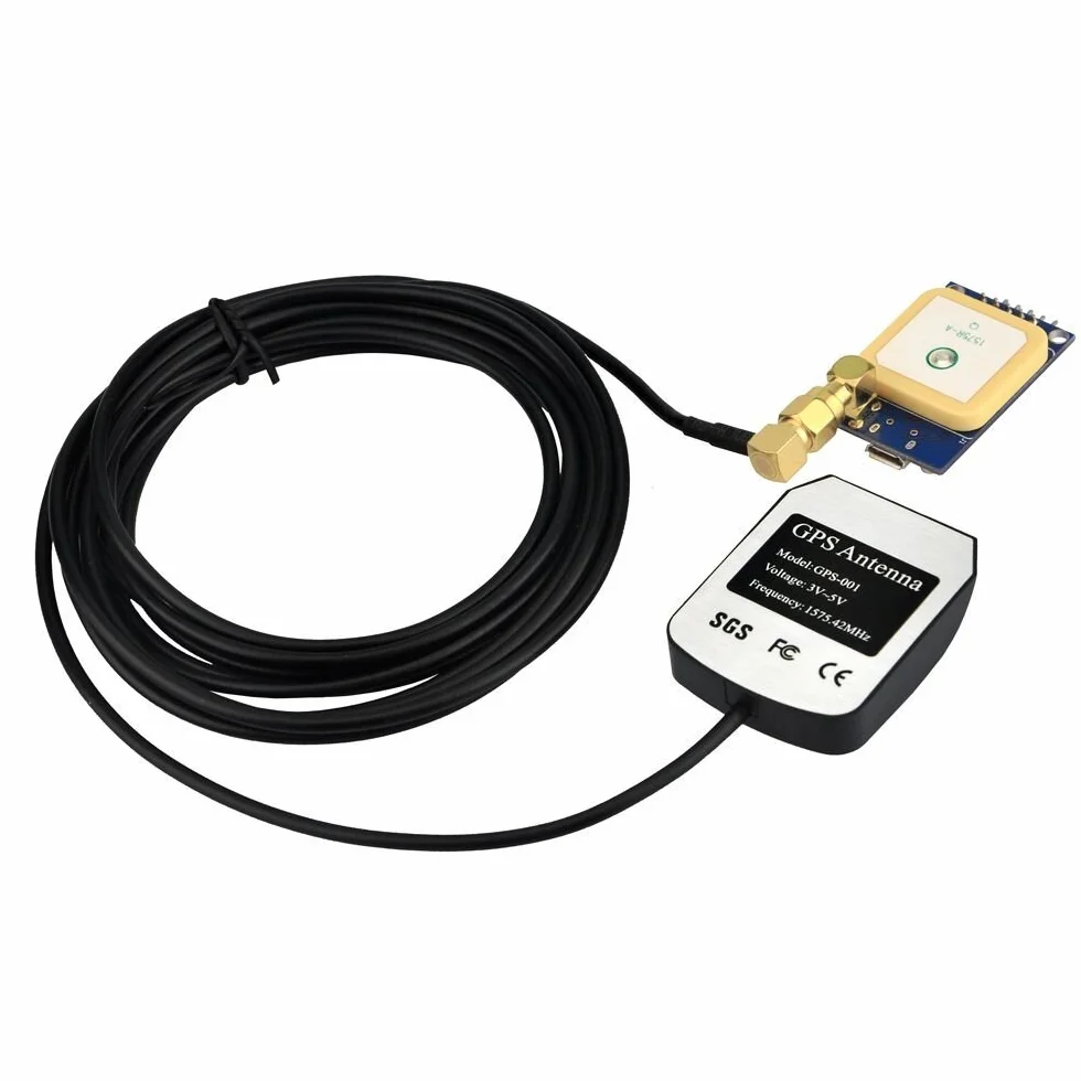 DollaTek Antenna Attiva GPS Impermeabile 28dB 3 Metri SMA per Auto Arduino NEO-6M