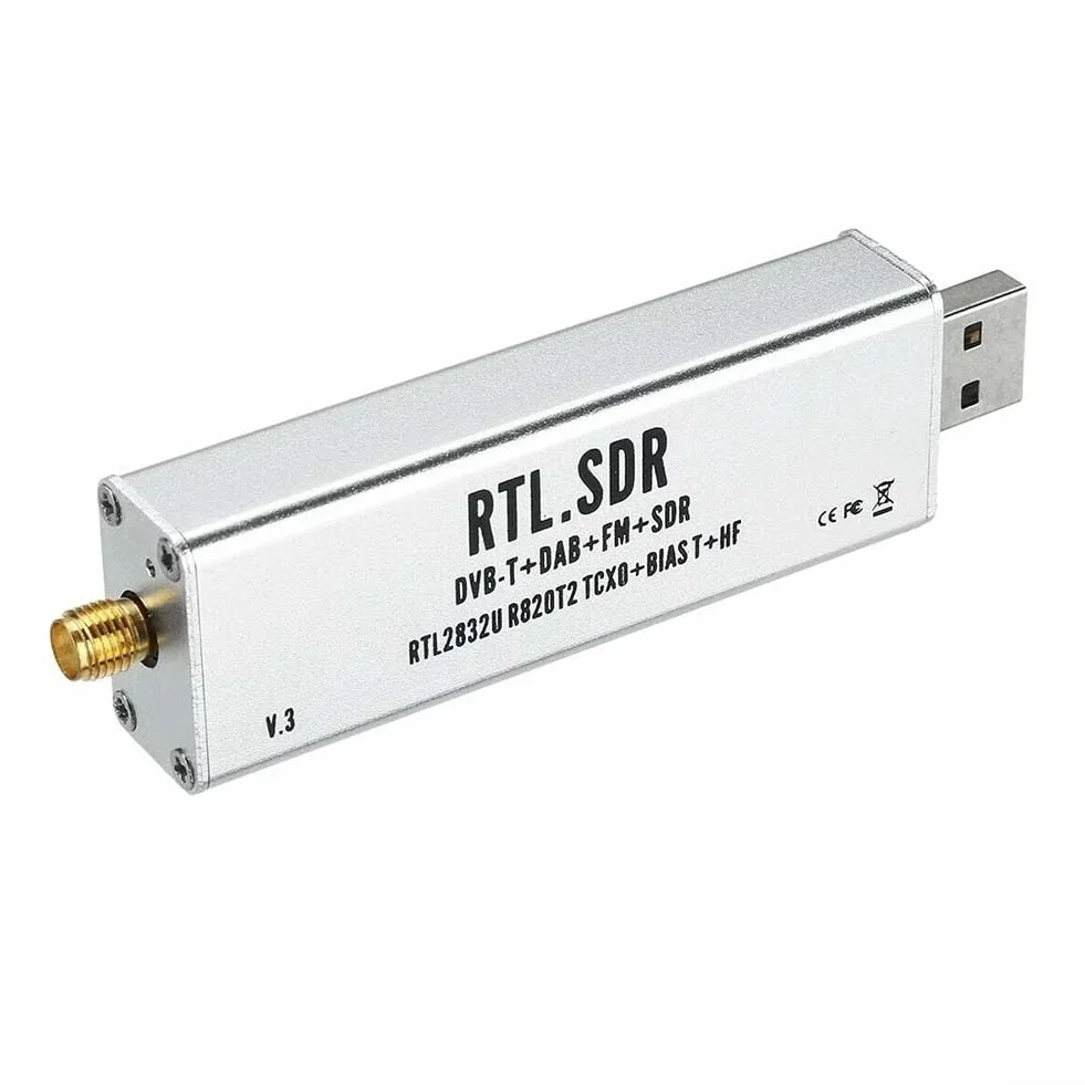 RTL-SDR TCXO Ricevitore a Banda Piena 0.1MHz-1.7GHz per ADSB Aviazione Windows con Antenna