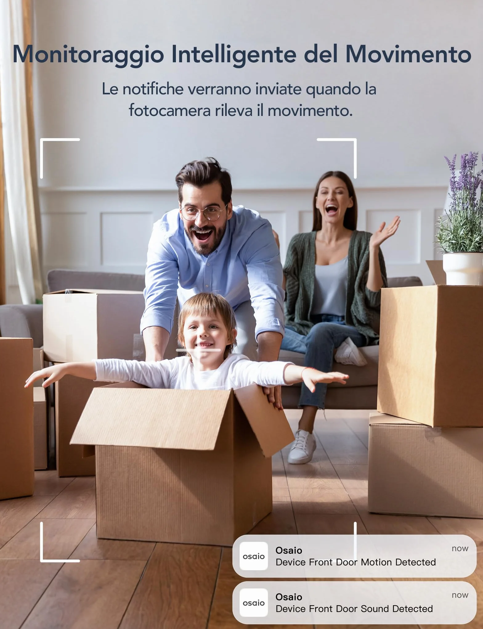GNCC Telecamera WiFi Interno 2K Sorveglianza con Rilevamento Movimento Audio Bidirezionale Rotazione 360° Compatibile Alexa 2,4GHz