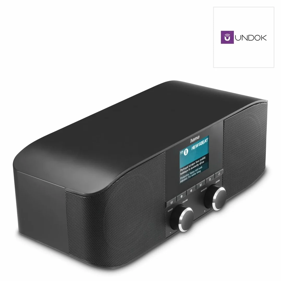 Hama Radio Internet WLAN DAB+ Bluetooth Sveglia Aux 3,5 mm FM Nero