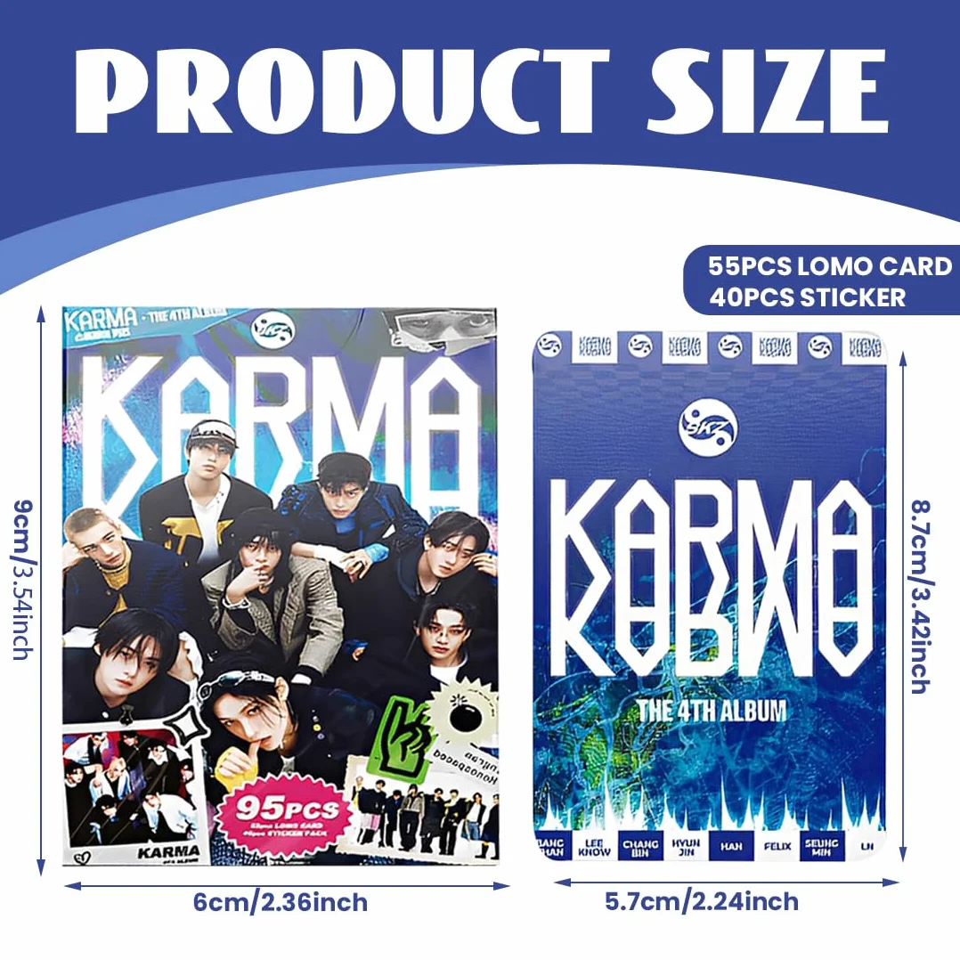 SK KARMA 95 Pezzi Foto Carte Adesivi Album Fan Regalo