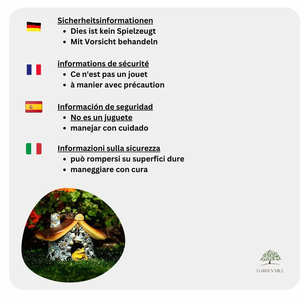 Garden Mile Casa per rane per laghetto da giardino, accessori per terrario per rettili, nascondigli e grotte per rettili, casa per rospi, accessori per rettili, nascondiglio per rettili