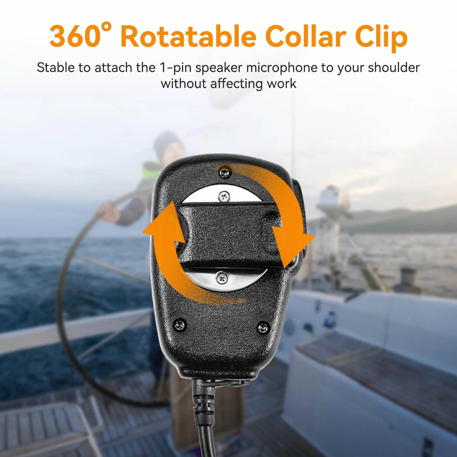 Retevis Altoparlante 1 Polo 3,5 mm Compatibile RM01 RT55 RA26 Marine Walkie Talkie