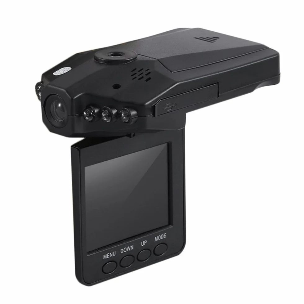 Dvr Auto Hd Telecamera Scatola Nera 2.5" lcd Visione Notturna Cctv Registratore
