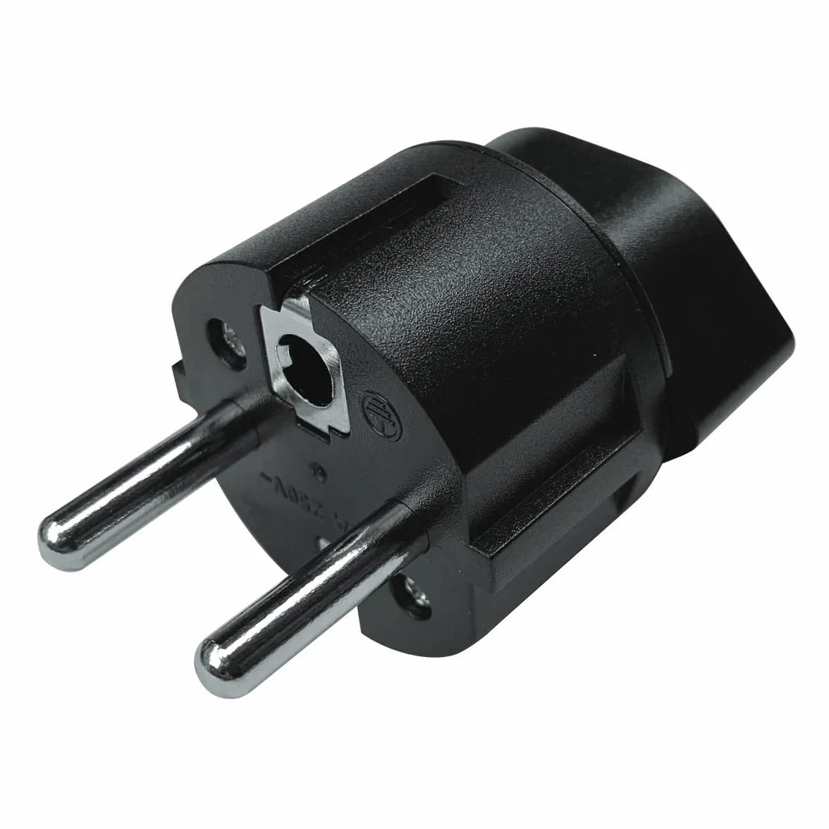 Spina Adattatore Svizzera/Liechtenstein a UE 3 pin a 2 pin per Presa DE FR IT ES Nero 1 Pezzo