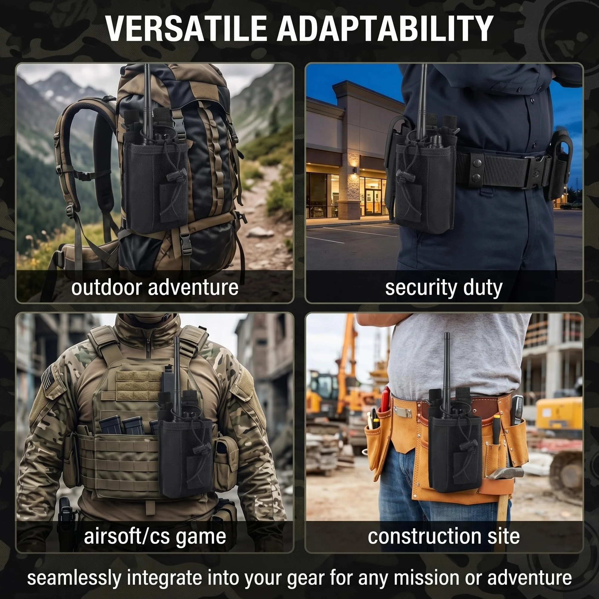Porta Radio Da Cinturone Molle Custodie Per Walkie-talkie