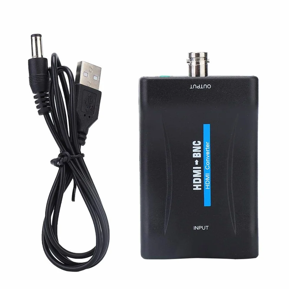 ASHATA Adattatore HDMI a BNC, Convertitore Segnale Video Composito 480i 576i NTSC/PAL