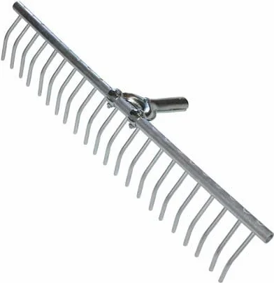 Rastrello per fieno in metallo 22 denti - cm 68