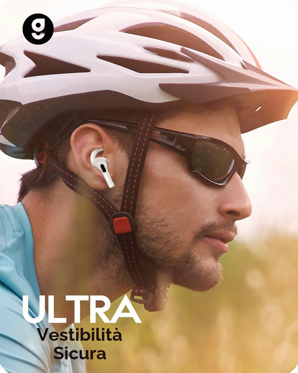 3 paia Ganci per orecchie compatibili con Airpods Pro 2 auricolari antiscivolo gommini accessori Custodia Porta