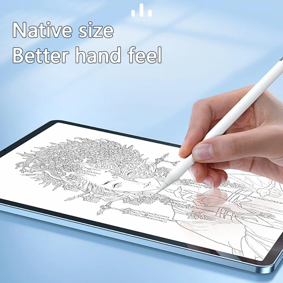 Apple Pencil Tips 4 Pezzi Punte Ricambio Alta Sensibilità Compatibile 1a 2a Generazione Bianco