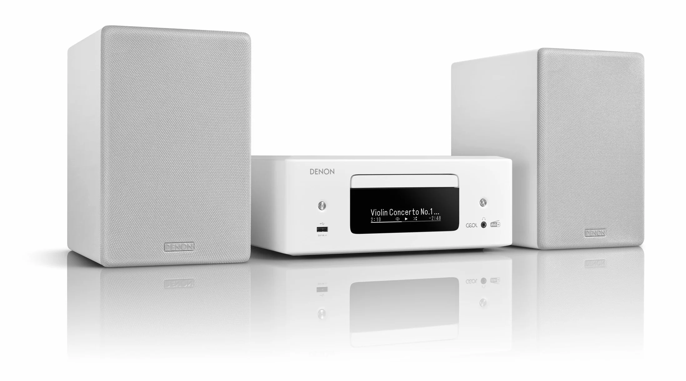 Denon CEOL N-12DAB Impianto compatto HiFi amplificatore con altoparlanti lettore CD streaming HEOS Multiroom Bluetooth WLAN AirPlay 2 compatibile Alexa 2 ingressi TV ottici radio