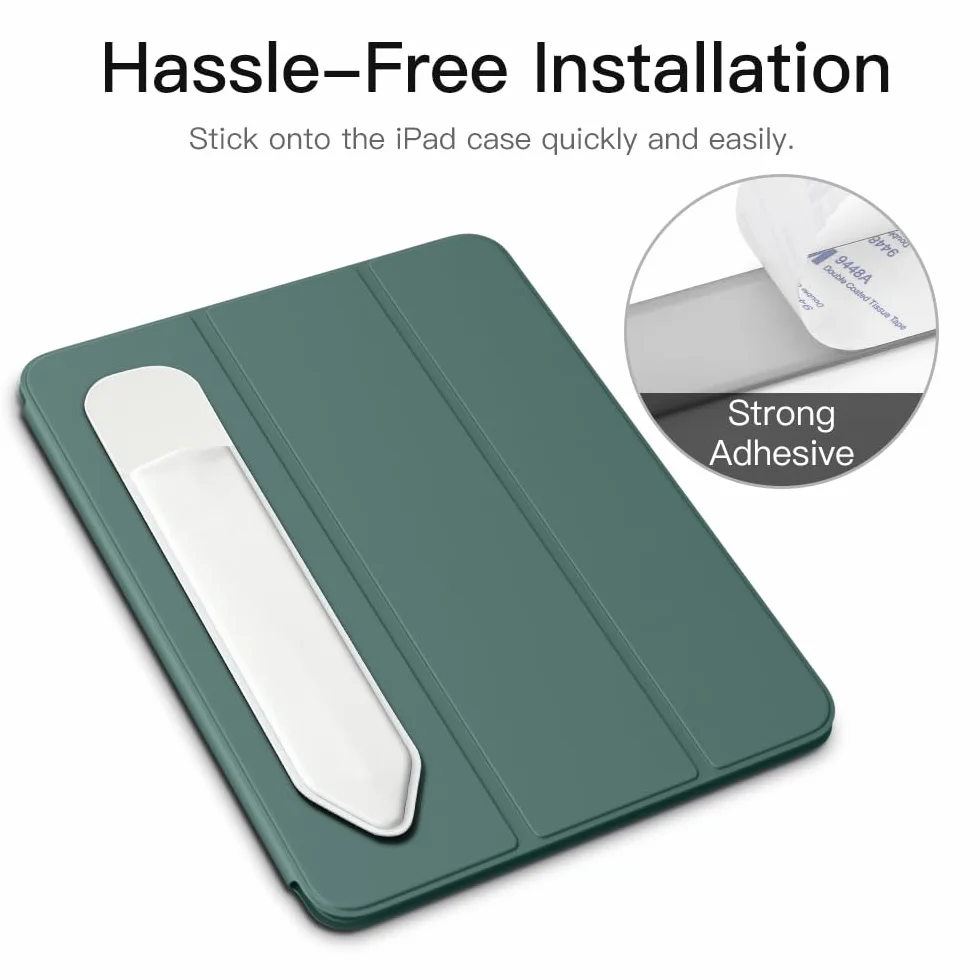 MoKo Adesivo Portapenne per Apple Pencil PRO/USB-C 1a/2a Gen., Custodia Elastica Bianca