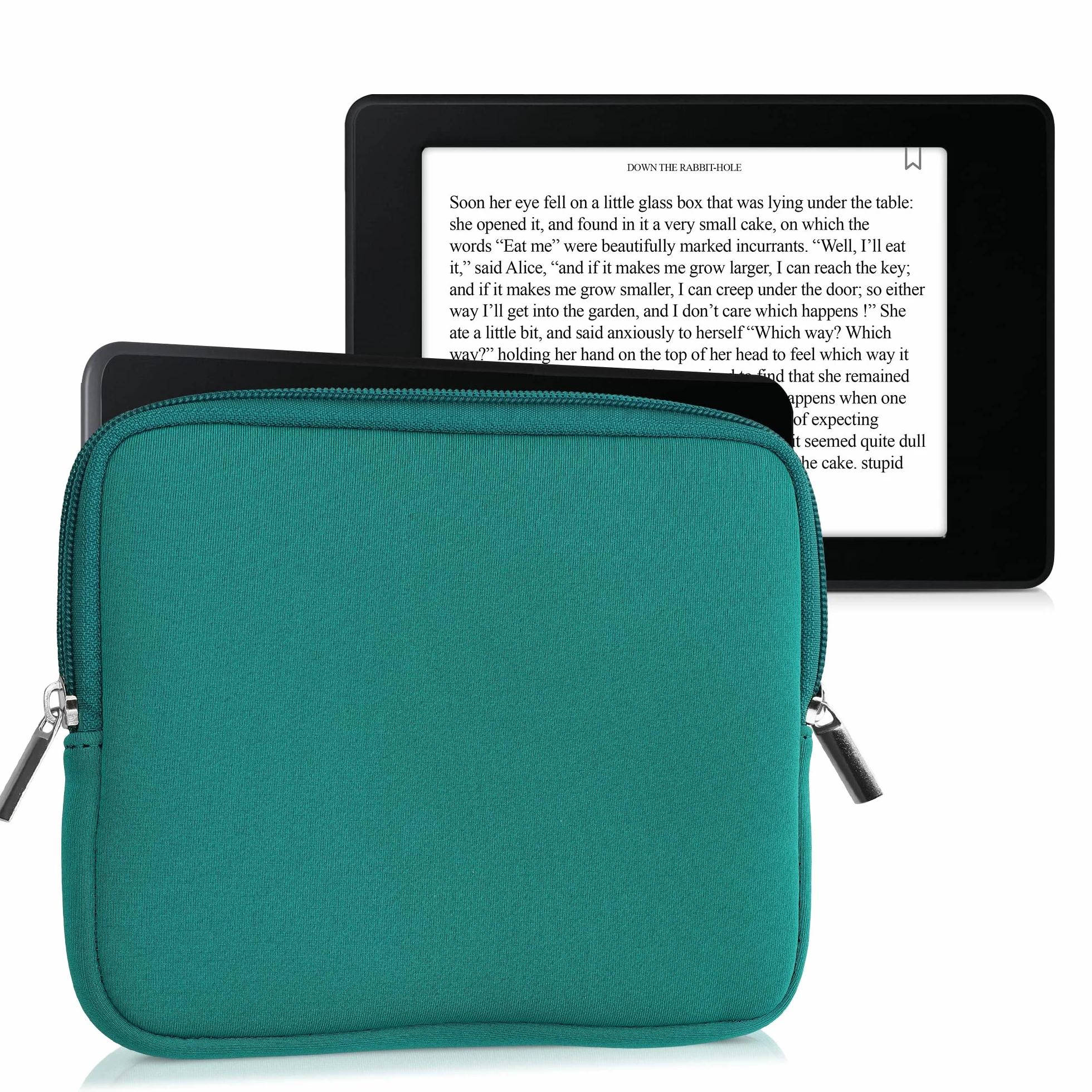 kwmobile Custodia Universale per eReader in Neoprene 17,5 x 14,7 x 1 cm con Chiusura a Zip