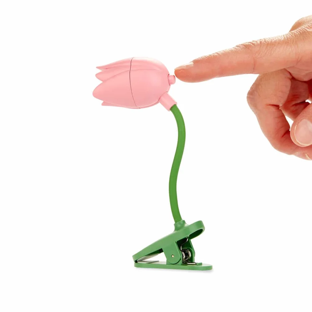 Balvi Lampada Flessibile a Forma di Tulipano Rosa per Lettura