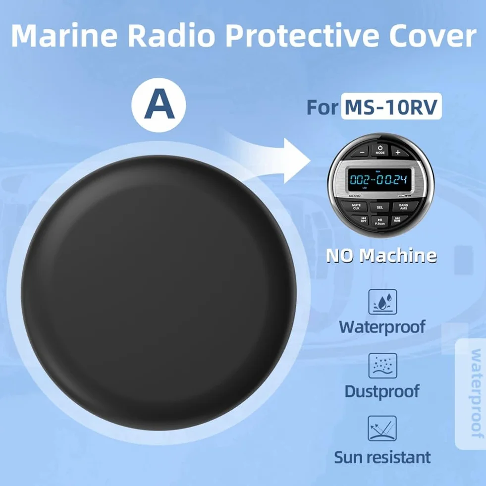 Per La Copertura della Radio Marina MP3 MP5 FM Radio Impermeabile in Silicone per Barche