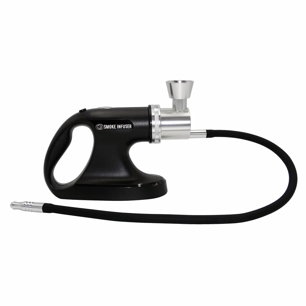 Pentole Agnelli, GSM01BA, Pistola Affumicatrice a Batteria Ricaricabile, Plastica, Nero