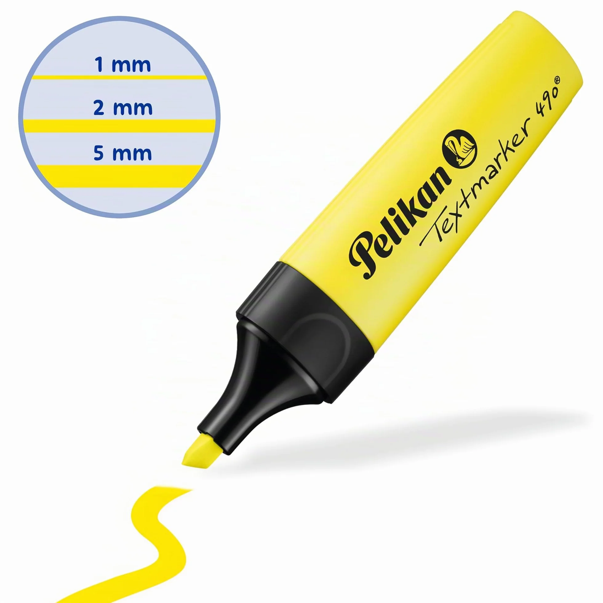 Pelikan 10 Evidenziatori Giallo Cappuccio Twist Prodotto in Germania