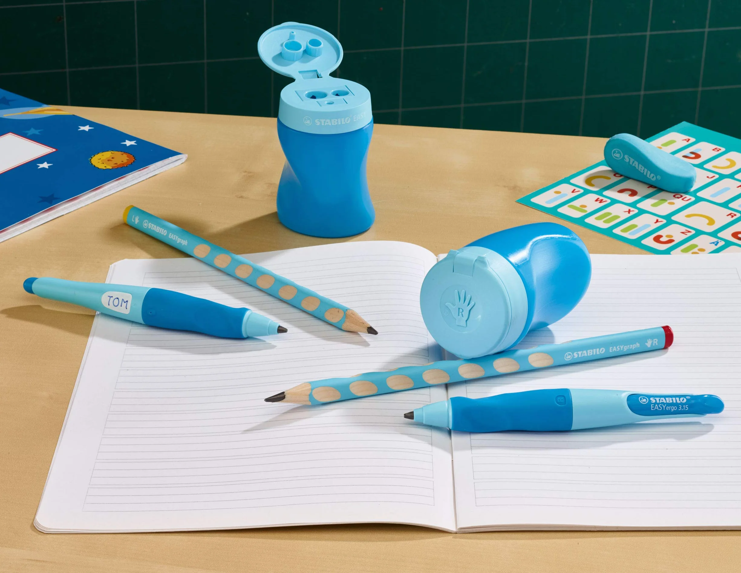 STABILO EASYtemperino Temperamatite Ergonomico per Destrimani Azzurro