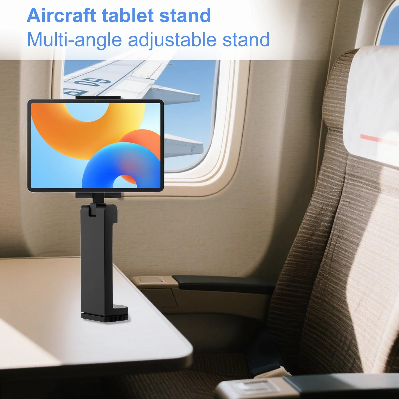 BOXOB Supporto Universale per Tablet da Aereo Regolabile 360° Compatibile iPad Galaxy Tabs 3,15-12,4 Pollici