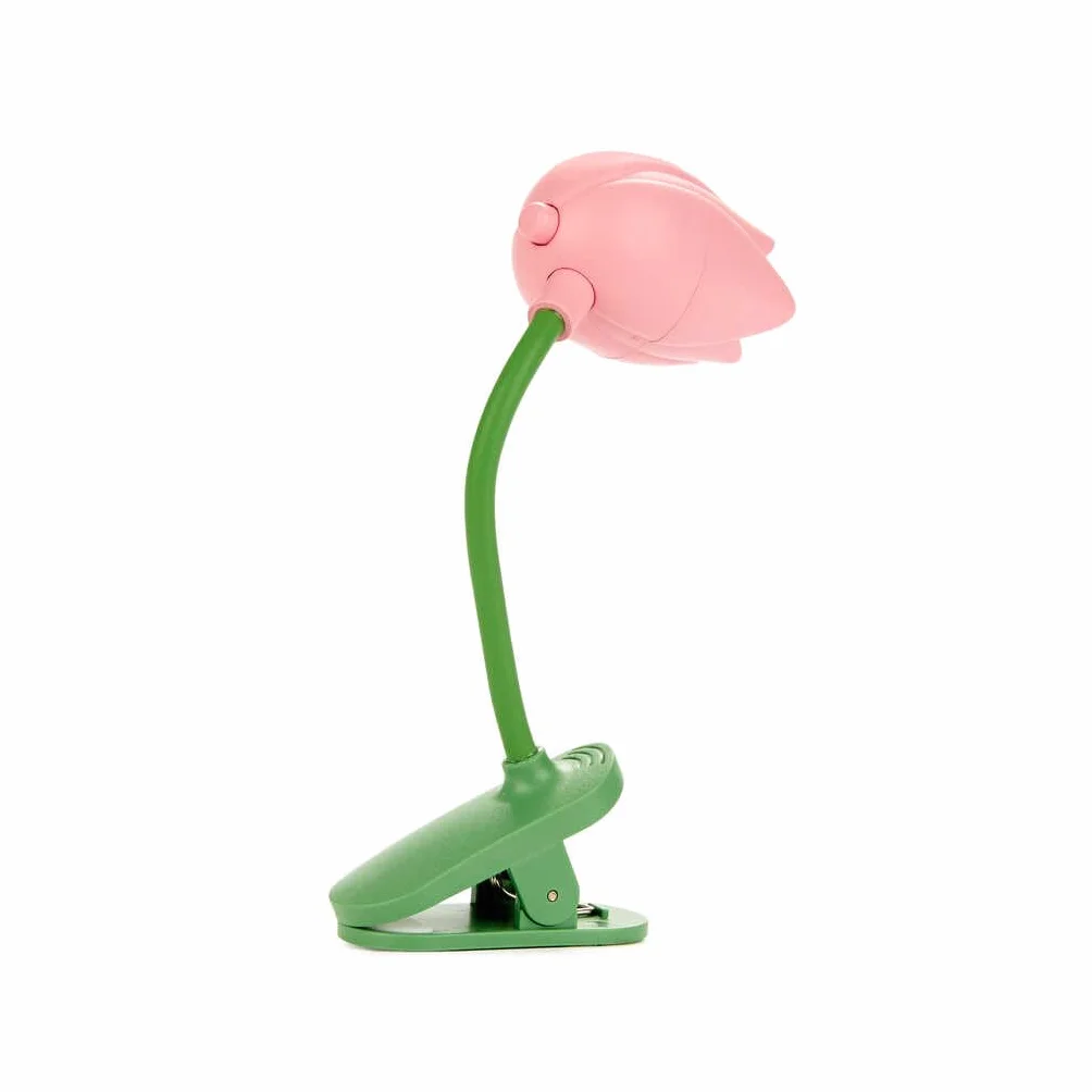 Balvi Lampada Flessibile a Forma di Tulipano Rosa per Lettura