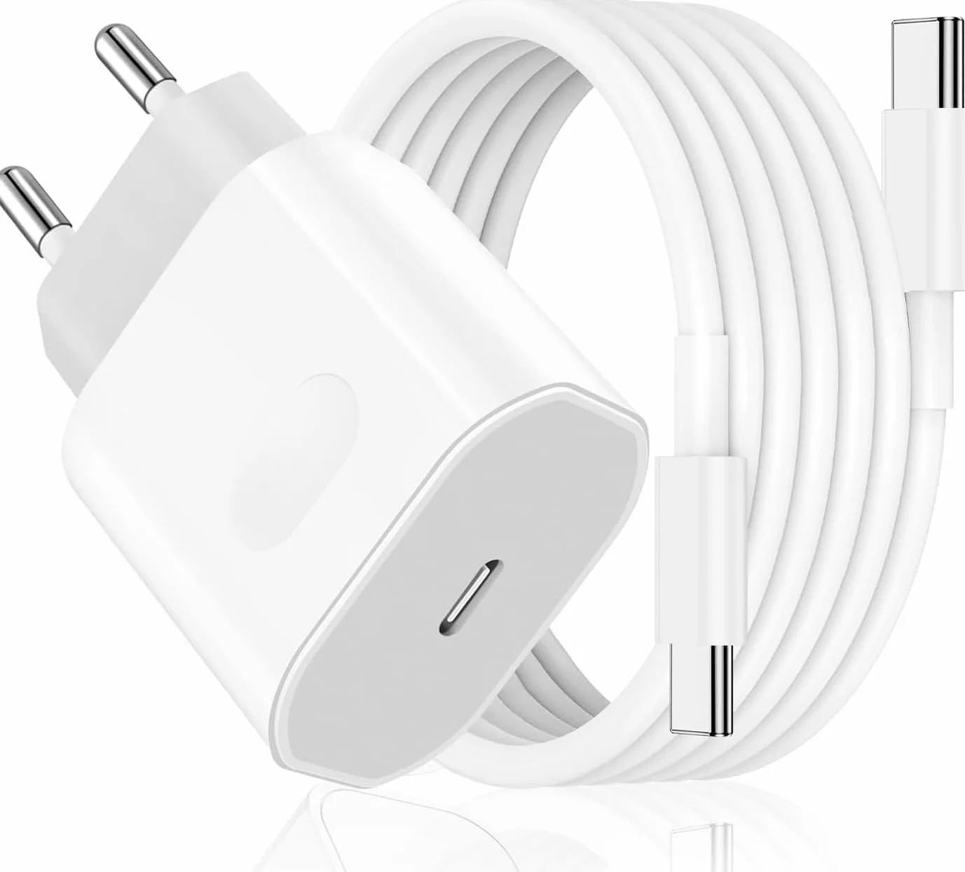 Caricatore USB C 27W per iPhone 17/17 Air/17 Pro/17 Pro Max, iPhone 16 15 Pro Max Plus, iPad 10/11 Generazione con Cavo 2M