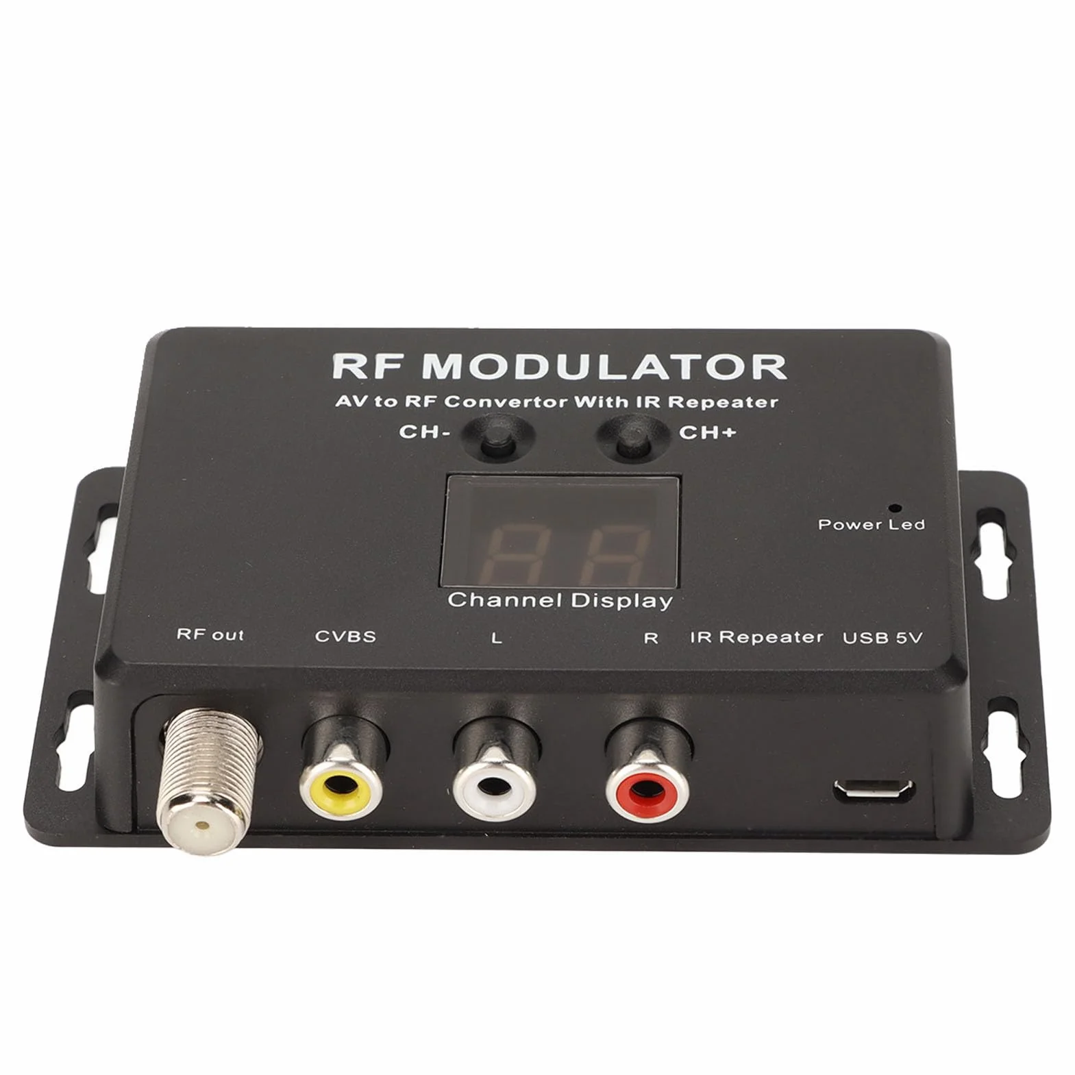 Modulatore RF Professionale da AV a RF PAL NTSC con Ripetitore IR
