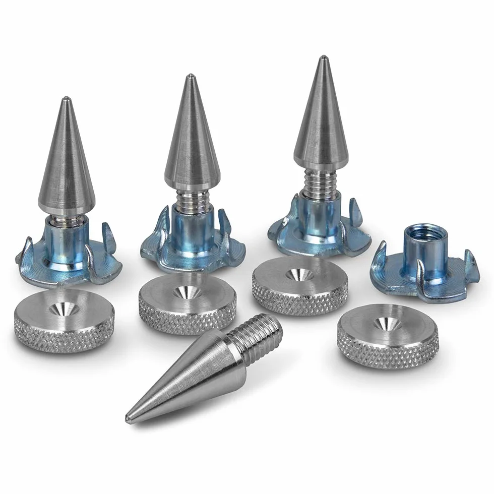 PrecisionGeek M6 aluminiowe kolce/stożki do głośników 4 szt.