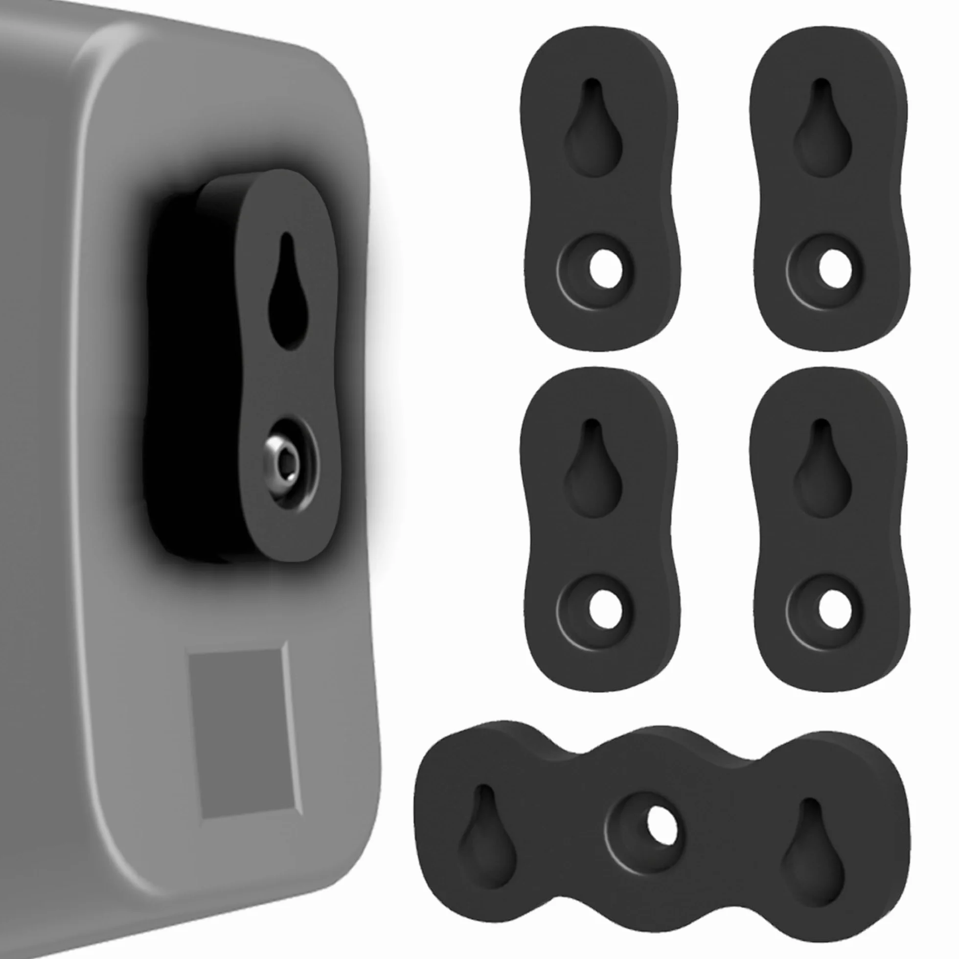 Logitech Z906 Panasonic Boston Acoustics Bose Sonos Yamaha Samsung Sony Klipsch Monitor Audio Supporti da parete sottili compatibili
