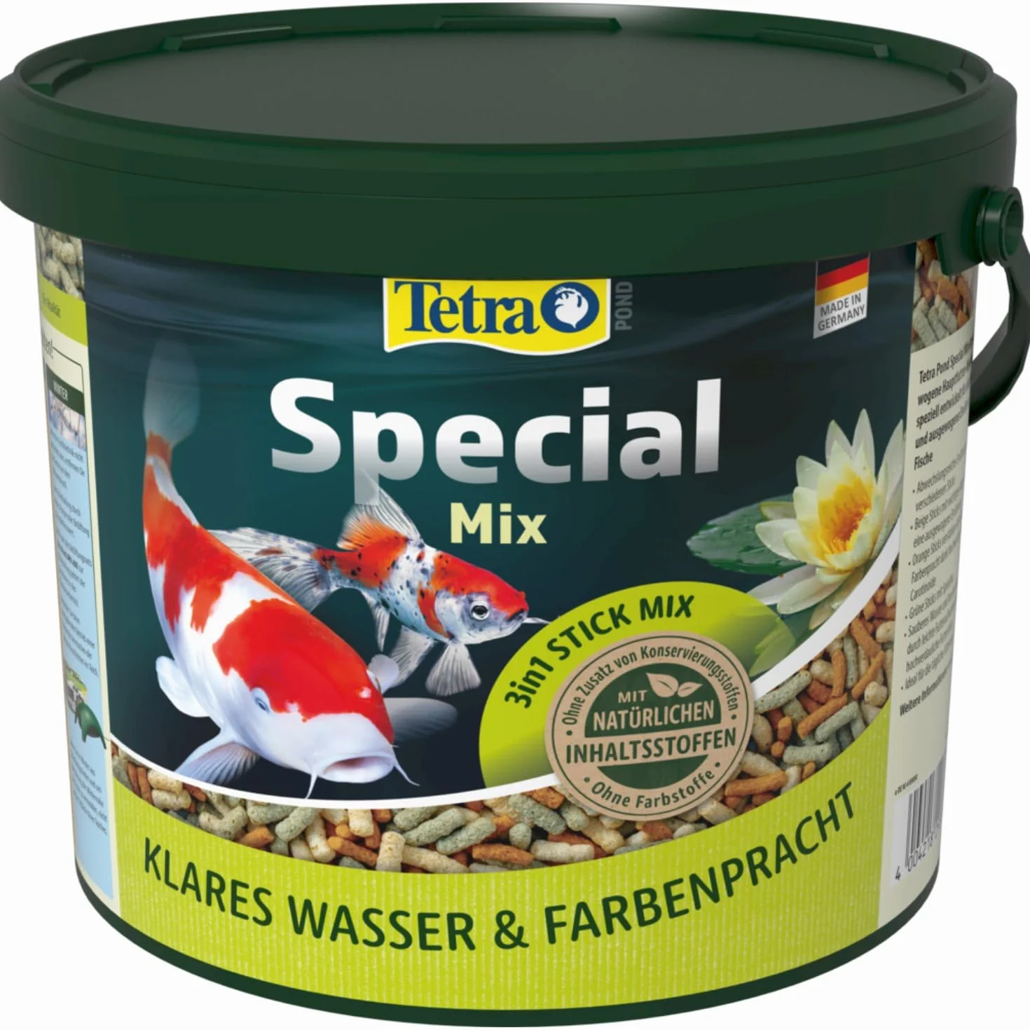 Tetra Pond Special Mix - Miscela di mangime per pesci da stagno composta da tre diversi bastoncini, per una crescita sana e un sistema immunitario rafforzato, secchio da 5 l