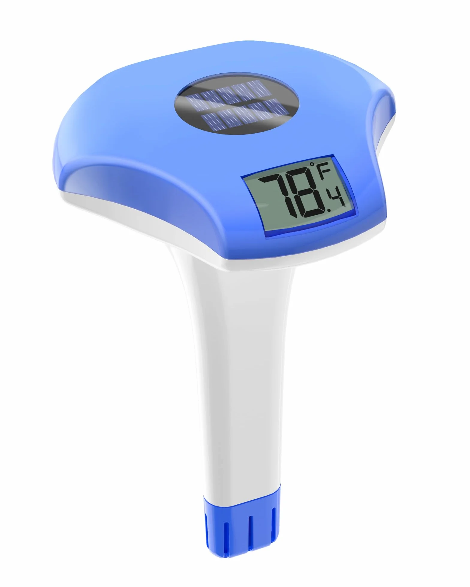 Baldr Solare Termometro Piscina Galleggiante, con Display Digitale LCD Facile da Leggere, Impermeabile IPX8,&Efficiente dal Punto di Vista Energetico, per Piscine, Vasche Idromassaggio