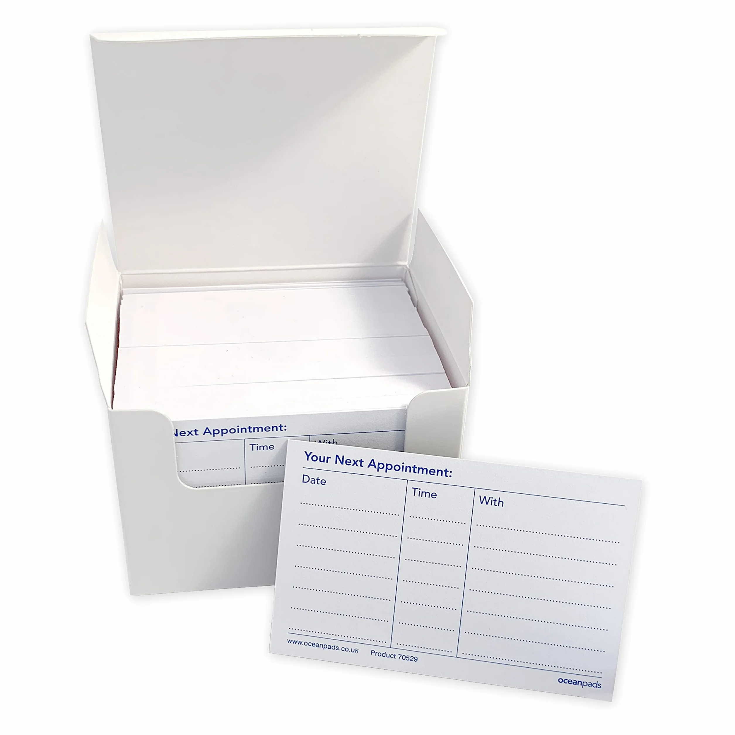 Biglietti promemoria per appuntamenti 200 szt. biały 300 g/m² 85 mm x 55 mm