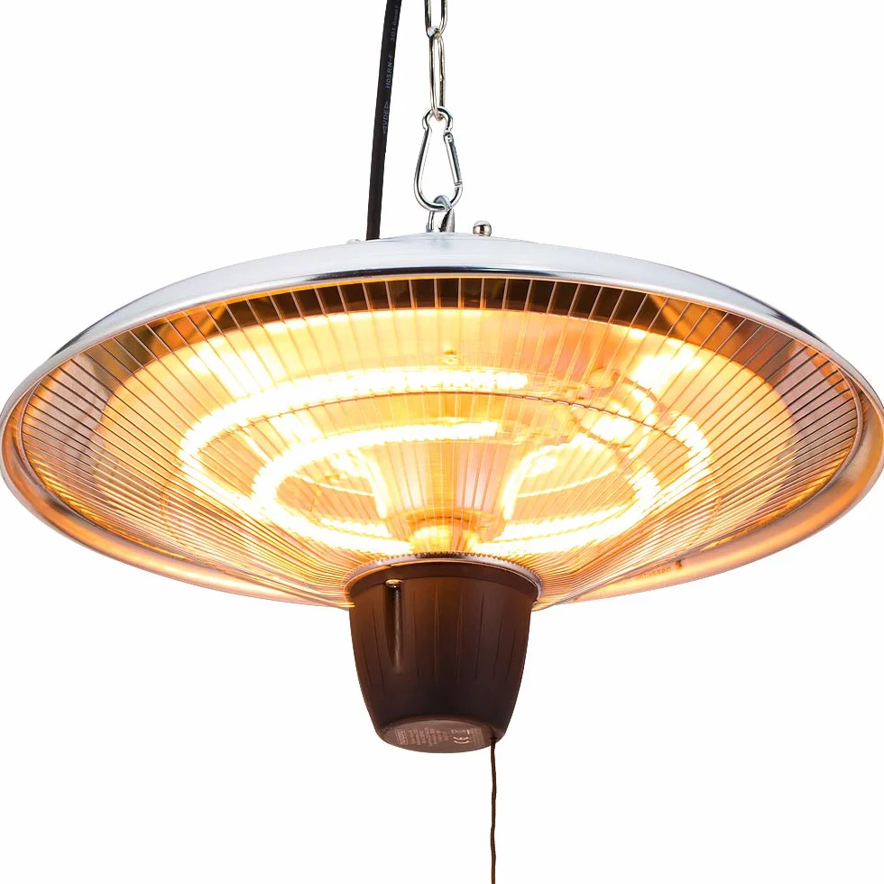 Monzana Stufa a Infrarossi 1500W IP24 Lampada da Soffitto Alogena