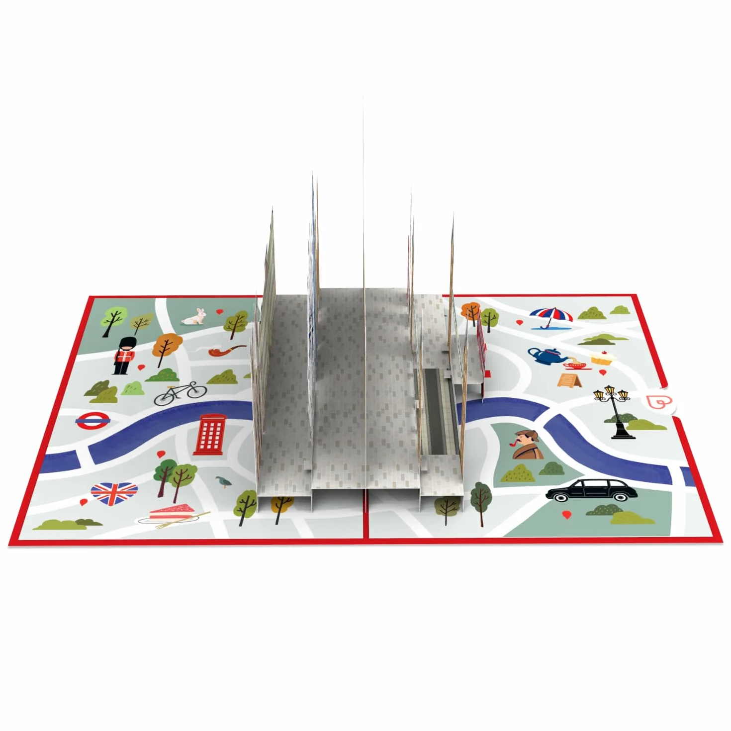 papercrush® Biglietto pop-up Londra 3D - Carta regalo viaggio sorpresa per uomo viaggiatore