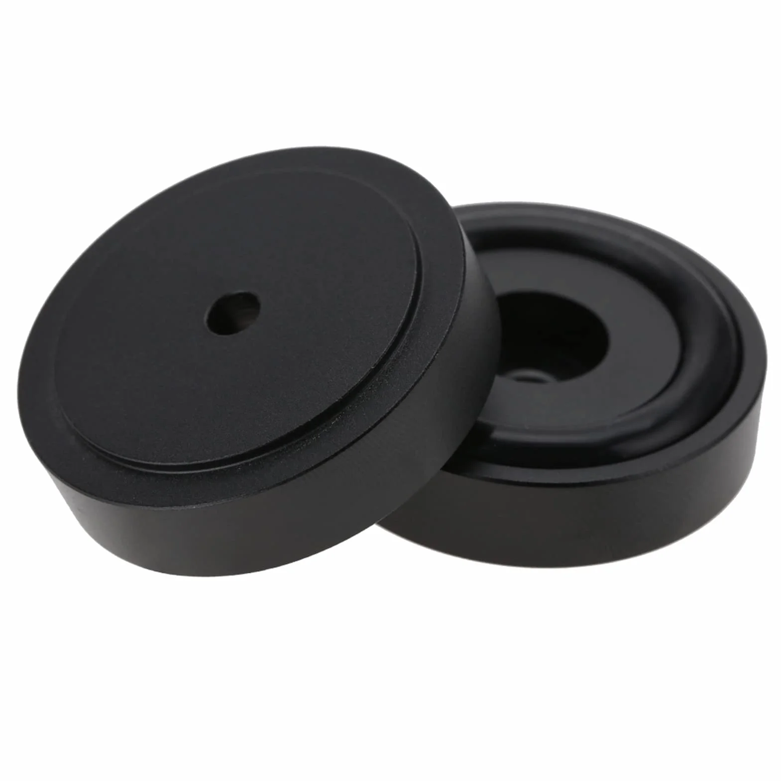 Amplificatore Piedini in Alluminio Anodizzato 4Pcs 40x10mm Nero