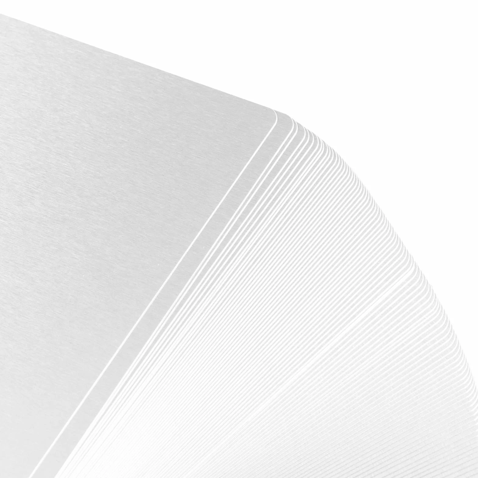 KEILEOHO Biglietti da Visita in Alluminio Argento 86 x 54 x 0,21 mm 150 Pezzi per Marcatura Laser DIY