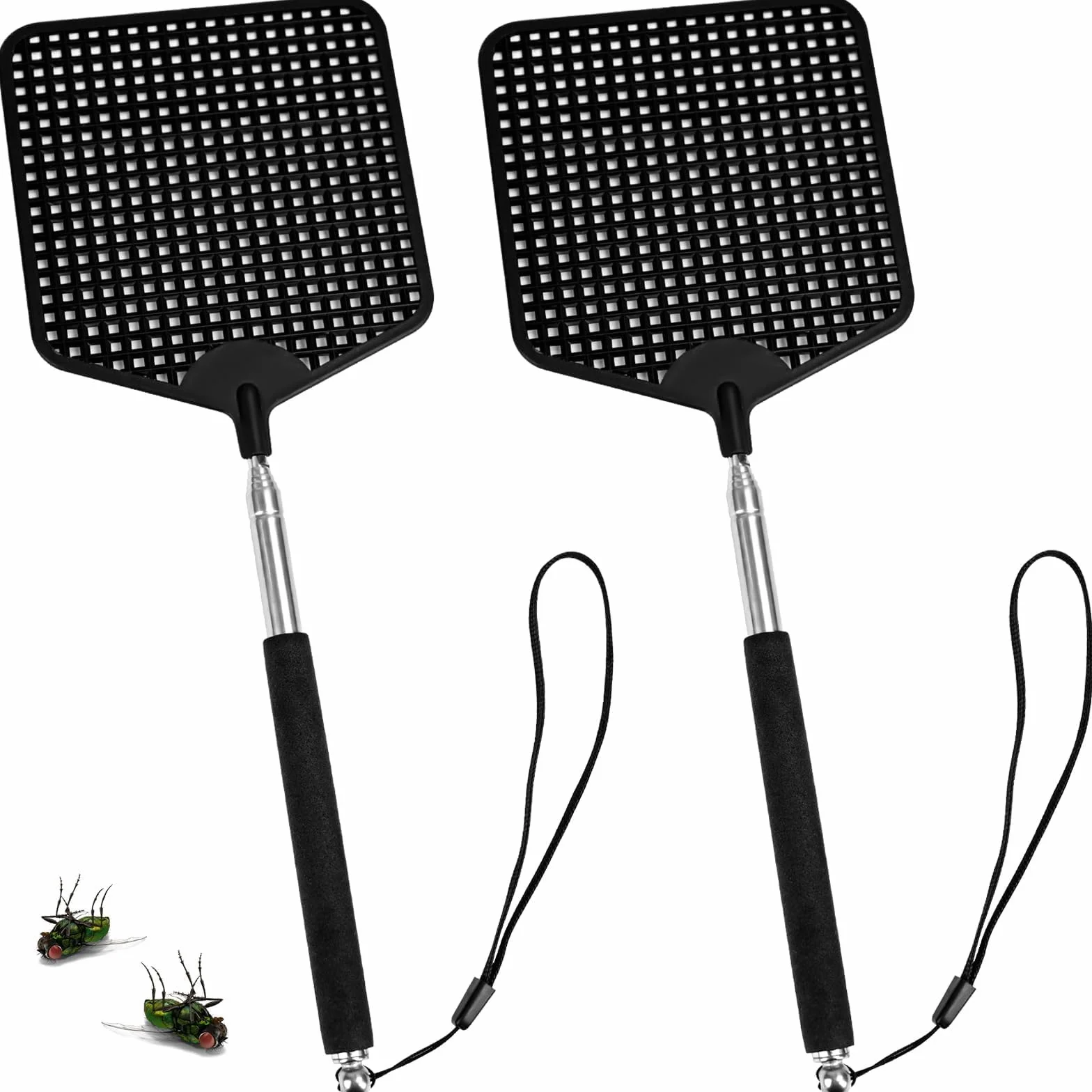 Scacciamosche estensibili | 6 pezzi Fly Swatter, ideali per respingere mosche, vespe, zanzare e altri insetti