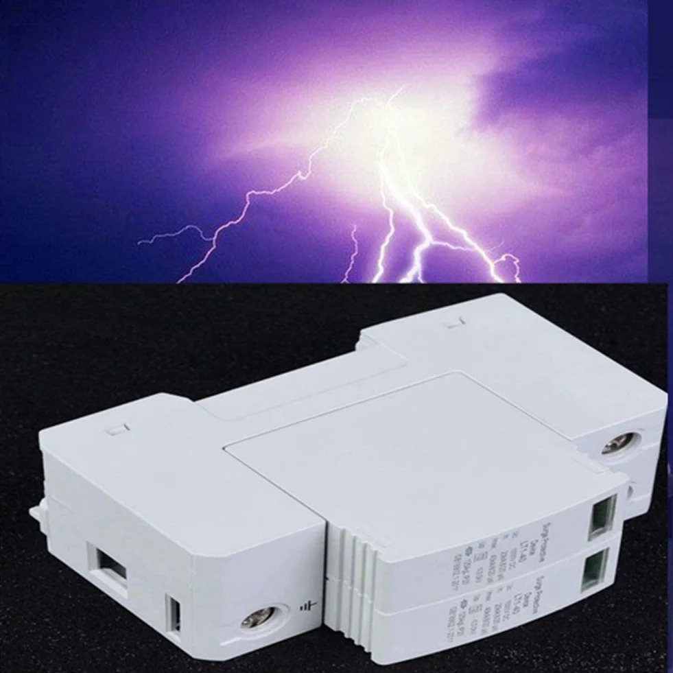 Scaricatore Fotovoltaico LT1-40 2P 1000V CC 40KA Protezione Sovratensione Guida DIN 35mm