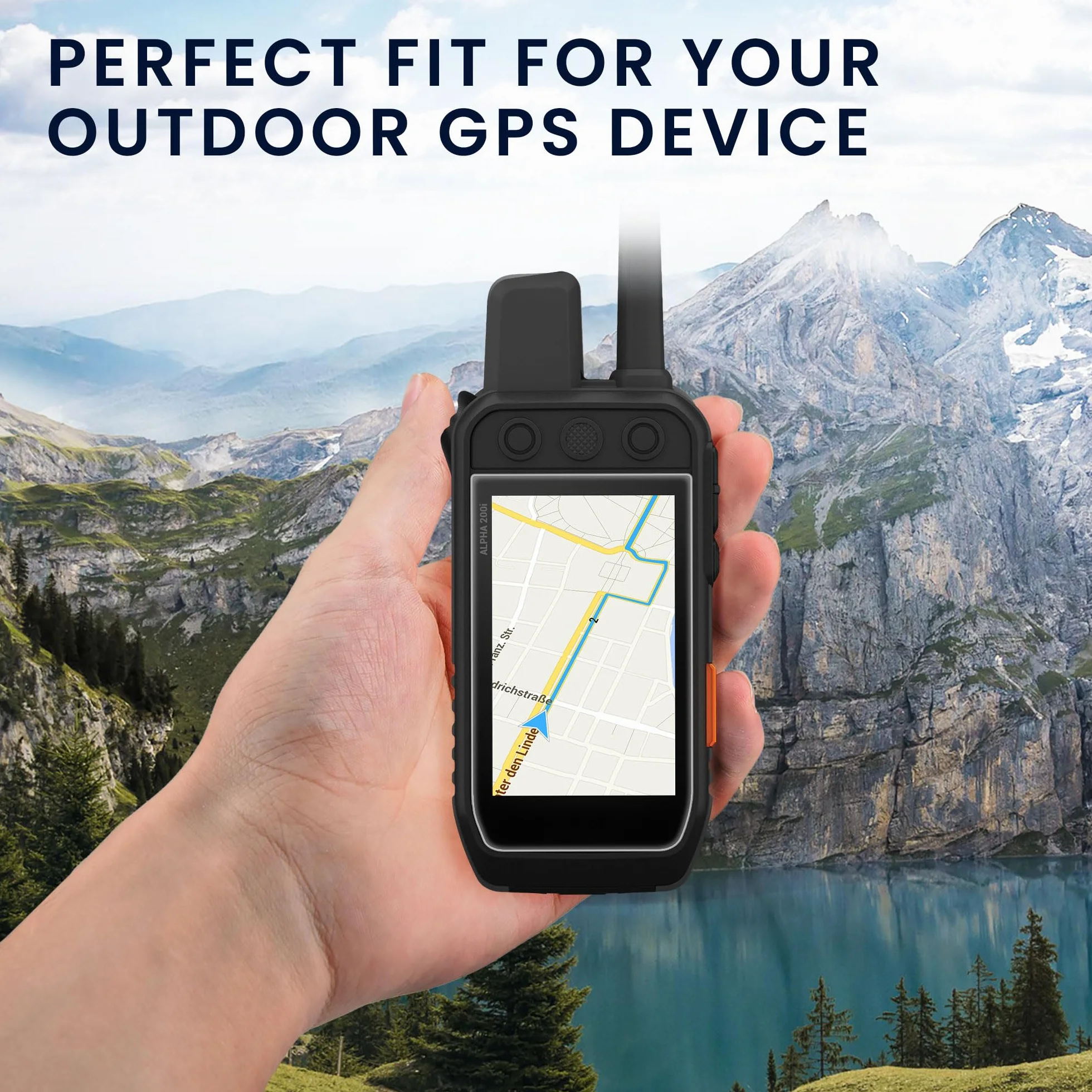 kwmobile Protezione Navigatore GPS Compatibile con Garmin Alpha 200 & 200i / Alpha 300 & 300i Cover Set 2x Pellicola Protettiva Schermo