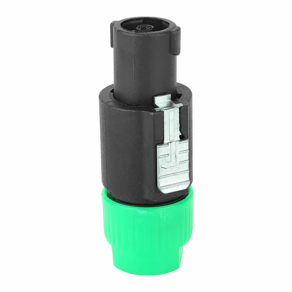 Connettore per Cavo Speakon NL4FC 4 Pin Impermeabile 10PCS Verde