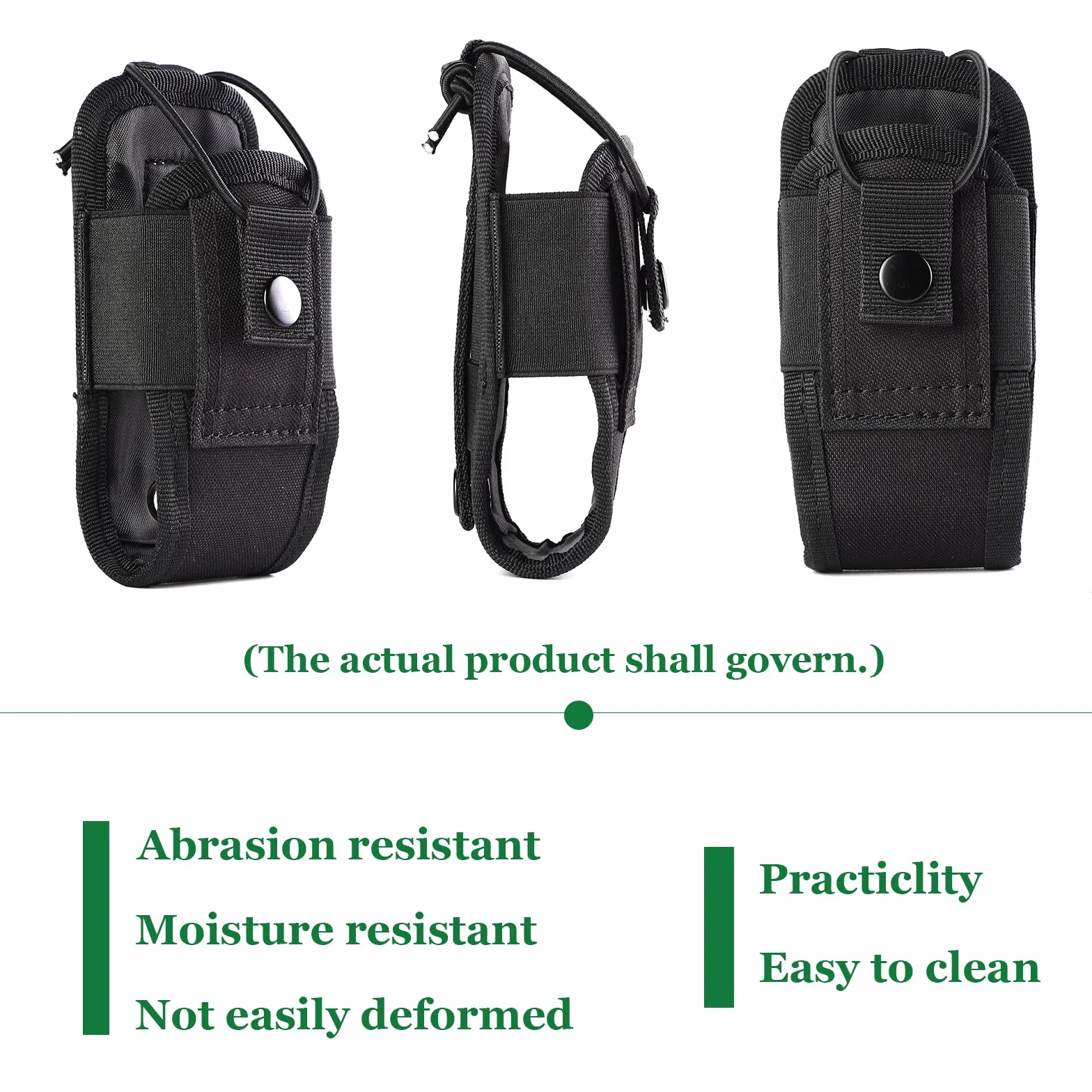 Kyrio Molle porta radio Walkie Talkie Pouch Case per cintura di servizio fondina tattica