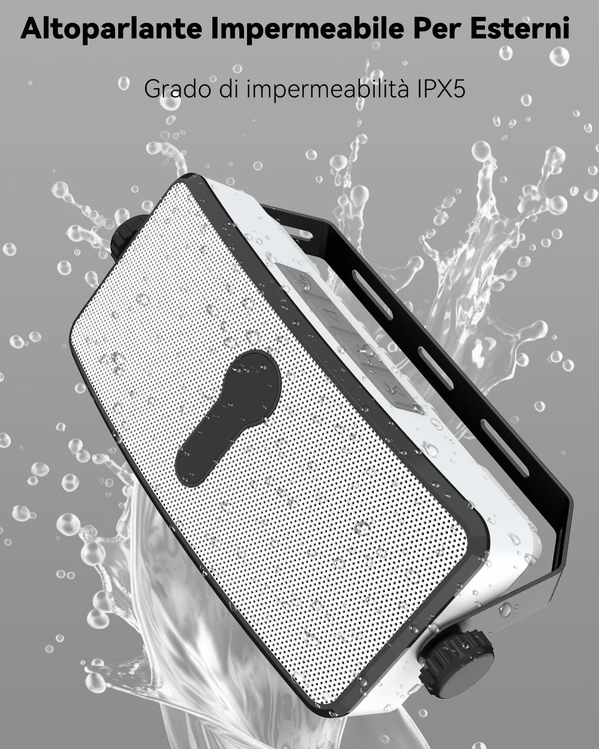 Altoparlante Bluetooth Esterno IPX5 Montaggio a Parete Compatibile con Telefono PC Echo Dot MZ-511